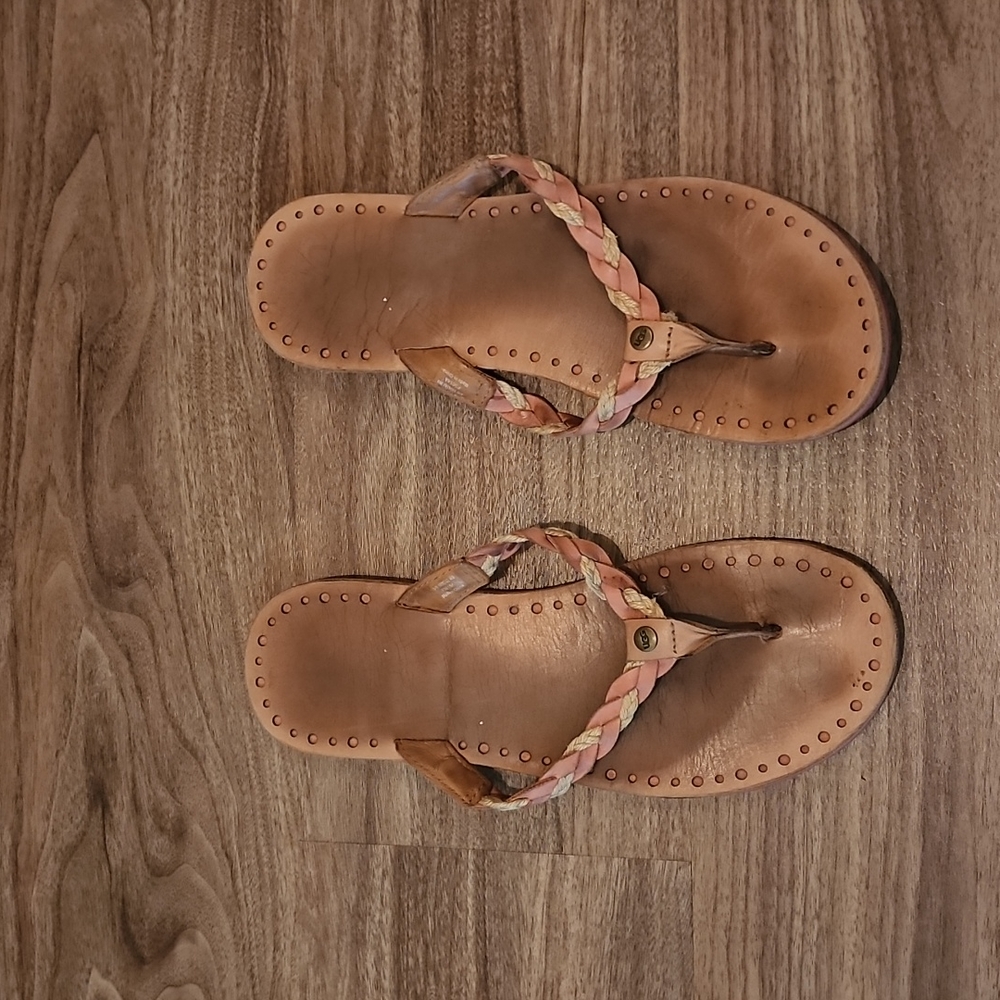 Gently worn flip flops
